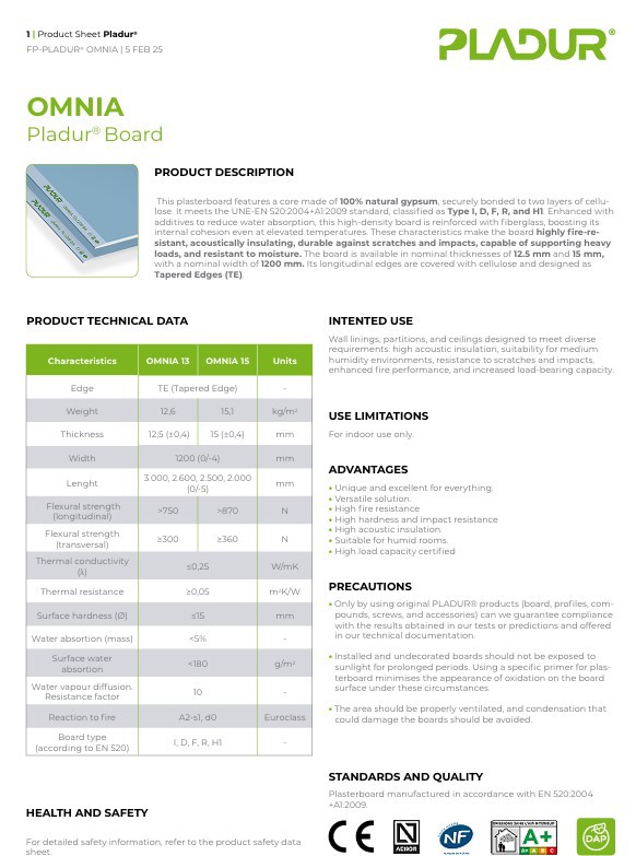 Product Technical Sheet