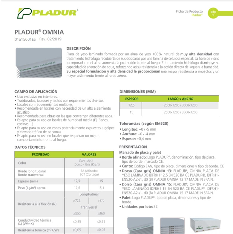 Product Technical Sheet